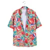 Abito firmato Hawaiian Beach Resort Set Uomo ampio ampio marchio di moda manica corta camicia casual a fiori coppia due pezzi Mtq1