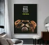 Little Lion Letter Motivational Citat Art Affischer and Prints Wild Animal Canvas målning Minimalism väggkonst bild hem dekor5806893