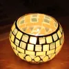 Moroccan Mosaic Glass Cover Coverner Holder Tea ضوء الشموع