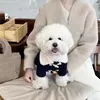 Dog Apparel Terrier For Jackets Perro Ropa Buckle Classic Clothes Winter Fleece Hug Horn S Overcoat Yorkshire Small Costumes Pet