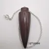 Charms Natural Egyptian Wood Pendulums Wooden Pendulum For Dowsing Divination Cone With Witness Reiki Dowser Spiritual Pendulos