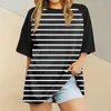 T-shirts pour femmes mode T-Shirt à fleurs col rond imprimé femme vêtements Streetwear chemise drôle pour les filles Harajuku T-Shirt haut Mujer