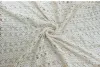 Stof beige zacht kant hol geweven streep katoen stof vintage land materiaal voor gordijn top vest bank deken decor 100x150cm