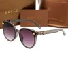 Sonnenbrille 2024 Designer Luxus Frauen GGities Männer Brillen Outdoor Shades PC Rahmen Mode Klassische Dame Sonnenbrille Spiegel Für