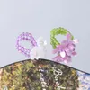 Y2K Acrylic Miyuki Beads Elastic Cute Resin Flower Charm Ring for Girls Women Fashion Bohemia Korean Ring Party Jewelry Gifts 240311