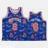 Hommes personnalisés femmes jeunes New York''knicks''Men Dennis Smith R.J.Barrett Earl Monroe Taj Gibson Blue Tear Up Pack Custom Hardwood''classics Jersey