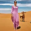 Vêtements ethniques Femmes musulmanes marocaines Abaya Strass Col V Longue Maxi Robe Dubaï Turquie Kaftan Islamique Caftan Robe Robes Ramadan