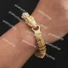 Bangle Gothic Animal Dragon Body Chain Bracelet for Men Solid 14k Yellow Gold Mens Bracelets Wrist On Hand Jewelry Accessories Vintage