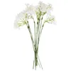 Flores decorativas 10 pçs decoração de plantas artificiais decorações de casamento falso vegetação plantas hastes falso spray picaretas plástico