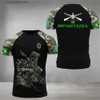 Homens camisetas Exército Brasileiro Mens T-shirt Veterano Imprimir Verão O-pescoço Curto Slve Militar Camiseta Strt Cool Top Mens Grande Tamanho Roupas Y240314