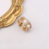 Luxe designer ring voor vrouwen mannen ring dubbele letter ontwerper ringen klassieke diamanten ring mode ringen trouwfeest cadeau sieraden hoge kwaliteit