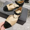 Chaussures habillées de créateurs pour femmes, sandales classiques en cuir verni, sandales patchwork, sac plat à pois, chaussures de bateau élégantes pour printemps et automne