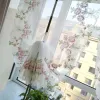 Curtains 1PC nouveau Rose broderie rideau haute qualité ruban romain rideau maison vague européenne salon cuisine balcon Voile rideau