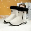 Scarpe fitness Stivali da neve Inverno Donna 2024 Qualità alla caviglia Mantieni caldo Nero Donna Stringate Comodo per