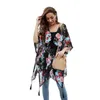 Borla decoração biquíni xale verão praia blusa flor impressão cover-up poncho cardigan para mulher protetor solar maiô