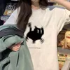 女性用Tシャツ夏の美学プリント半袖Tシャツベーシックストリートウェアトップ