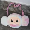 Plush Backpacks Cute Cheburashka Monkey Backpack Plush Doll Shoulder Bag Brown Monkey Soft Crossbody Cartoon Anime Bag For Children GiftsL2403