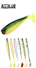 Luka 3D 소프트 스와인 낚시 루어 10G12cm 소프트 미끼 4pcslot shad silicone bass pike minnow 수영 베이트 지깅 플라스틱 lure3418104