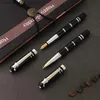 Fountain Pens Lüks Metal Pen Roller Ofis Okulu 0.5mm 1.0mm Özelleştirilmiş Ad Hediye Q240315 için Sabit Nibs