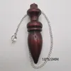 Charms Natural Egyptian Wood Pendulums Wooden Pendulum For Dowsing Divination Cone With Witness Reiki Dowser Spiritual Pendulos