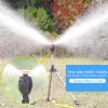 Kits Functional 360 Rotary Irrigation Sprinkler Head With Tripod Telescopic Support Automatic Rotating Sprayer Garden Lawn Watering