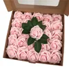 Artificial Rose Flowers Box Valentines Day Gift Artificial Flowers Pe Roses för DIY Bröllopsdekorationer