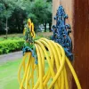 Reels Cast Iron Heavy Duty Garden Hose Holder Wall Mounted Water Pipe Hanger Vintage Garden Irrigation Storage Butler Metal Hose Stand