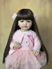 Bzdoll 55cm 22inch Reborn Baby Lifeling Girl Bebek Tam Yumuşak Silikon Vücut Prenses Toddler Bebe Doğum Günü Hediyesi Y240304