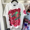 ヘルスターシャツラッペメンズ女性Tシャツラッパー洗浄ヘビークラフトユニセックス半袖トップハイストリートレトロヘル女性ティーメンズデザイナーシャツ