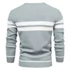 Men's Sweaters Nouveau automne pull hommes pull col rond Patchwork à manches longues chaud mince chandails hommes décontracté mode pull hommes vêtementsLF231114L2402