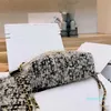 designer woman handbags crossbody bags women pearl chain tote Texture Woolen Cloth Fluffy Handbag Small Purse