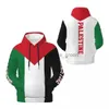 Mens Hoodies 3D Casual Hoodie Palestine Flag Emblem Palestinian Polyester Unisex Men Women Harajuku Fleece Sweatshirt Pullover