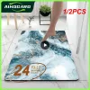 Tapis 1/2 pièces tapis de salle de bain doux terre de diatomées tapis de sol Super absorbant tapis de toilette tapis de pied de porte bain antidérapant en caoutchouc douche
