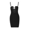 Wind Wind Women's Spring New Fashion Splicing Slim Band Open Back Dress