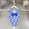 kids Designer clothes girl one-pieces Swimsuit girls swimwear Summer logo Print Pure cotton kid Swim Wear Beach Bikinis Children Swimwears 1-15 ages 4 styles