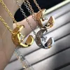 V Plaqué Or Mijin Xiaoxiangjias 22 Ans Nouveau Lingge Ananas Collier Eau Glace Lune Collier Populaire sur Internet Même Style Asie