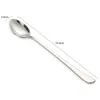 Coffee Scoops 1Pc Stainless Steel Spoon Long Handle Milk Tea Stirring Scoop Dessert Cafe Mixing Kitchen Gadgets