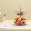 Servis uppsättningar förvaringskorg vardagsrum fruktbord multifunktion utsökta frukter bricka för bänkskivor