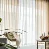 커튼 키친 홀 코르티나스 ventana firany 처리 rideaux에있는 아이들 침실 거실 깎아 지른 커튼을위한 현대 갈색 음성 커튼
