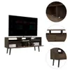 New Haven 2-Drawer 3 raf TV Standı Koyu Ceviz