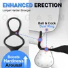 Jouets sexy pour homme Couple Anneaux Chasteté Énorme Anneau Silicone Butt Plug Anal Vibrateur Anneau Adulte 240227 Bonne qualité