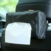 Tissuedozen Servetten PU-lederen autotissuebox Zonneklep op de achterbank Hangende houder Auto-interieurorganisator Tissueladecontainer Tasaccessoires