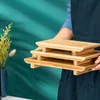 Bambus-Sushi-Brett, japanische und koreanische Küche, rechteckiges Tablett, Servierplatte, Kochen, Sashimi-Geschirr, Holzplatte 240304