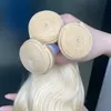 Высококачественные перуанские вьетнамские волосы двойные нарисованные 613 Блондинка волны волнистые наращивания волос 3 пучки 100% сырые девственные remy hums волосы