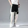 Men's Pants Workwear For Autumn Multi Pocket Trendy Casual Wide Leg Leggings