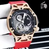 Top Luxury Brand Fr's 70th anniversary watch Tourbillon chronograph watch Fully automatic winding machinery Black PVD titanium inserts Wristwatches