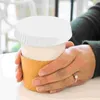 Vaisselle 100 pièces couvercle de tasse en papier couvercle tasse à café avec couvercles à boire pour boissons expresso