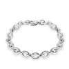 Mode Klassiek Casual 925S Sterling Zilver Schakelketting Armbanden Kralen Bangle Luxe Merk Designer Unisex Dames Heren Polsbandje Manchet Sieraden Bruiloft Feest Cadeau