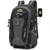 40L Waterproof USB charging Climbing Unisex male travel men Backpack men Outdoor Sports Camping Hiking Backpack School Bag Pack 20286u