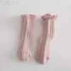 Детские носки Детские хлопковые носки с кружевом Носки до щиколотки для девочек с рюшами Детские носки-тапочки Милые летние носки для детей Носки принцессы для девочек YQ240314